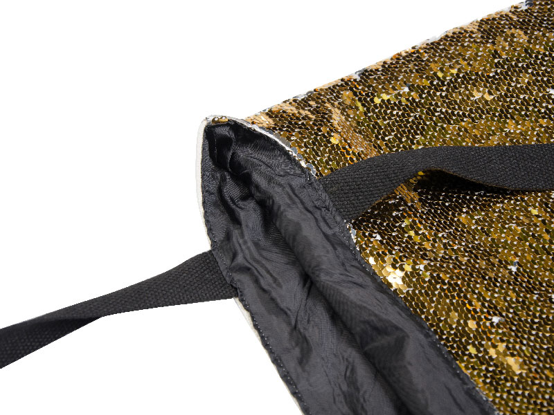 BOLSOS DE LENTEJUELAS PARA SUBLIMACION  DORADO (Cja 100 und)