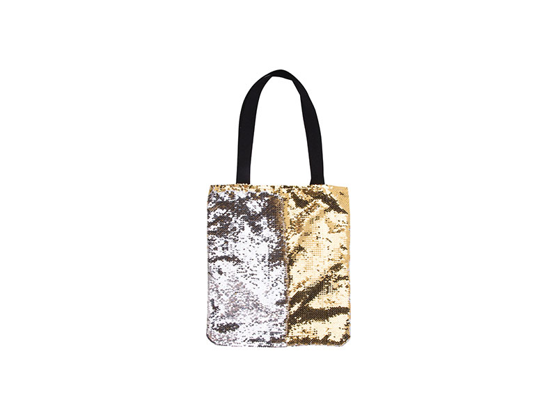 BOLSOS DE LENTEJUELAS PARA SUBLIMACION  DORADO (Cja 100 und)