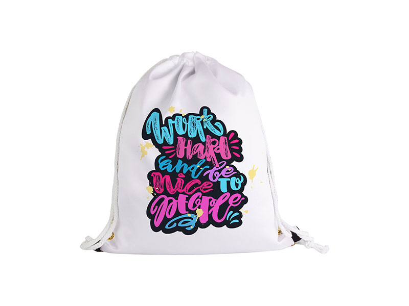 MOCHILAS  DE LENTEJUELAS PARA SUBLIMACION  DORADO (Cja 100 und)