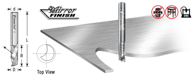 BROCAS ESPIRALES CARB.SOLIDO 1/4X1/4 ALUMINIO