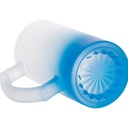 JARRA DE CERVEZA AZUL CLARO DEGRADADO 16 ONZ  SUBLIMACION