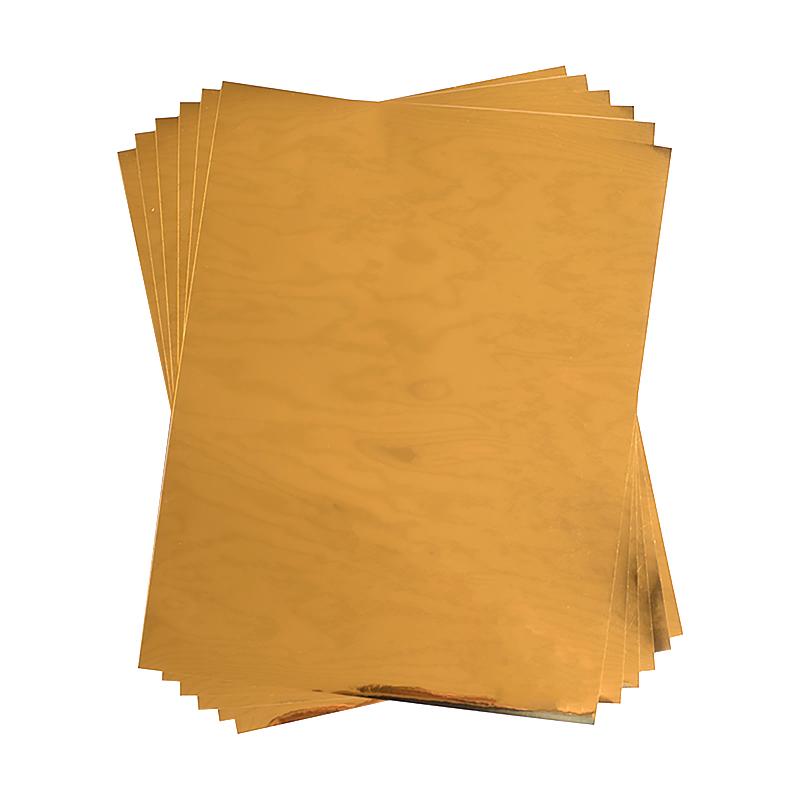 Hojas de Transfer Foil Gold 8.5” x  11” 6 Pack