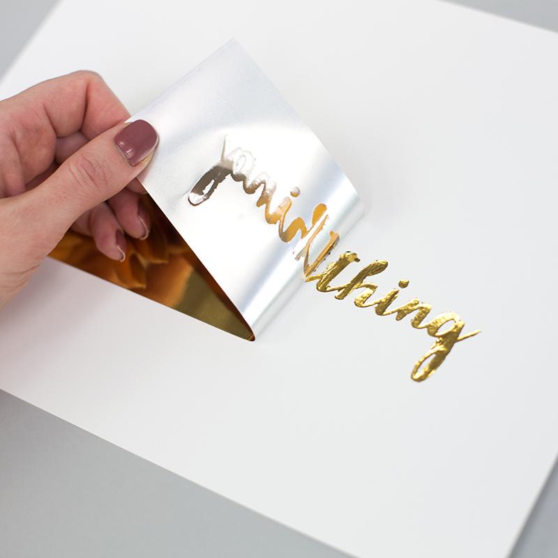 Hojas de Transfer Foil Gold 8.5” x  11” 6 Pack
