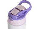 TERMOS ALUMINO BLANCO CON TAPA ROSADO/MORADO 17onz