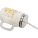 MASON JAR FROSTED CON SORBETE  8*13CM SUBLIMACION(Cja 36)