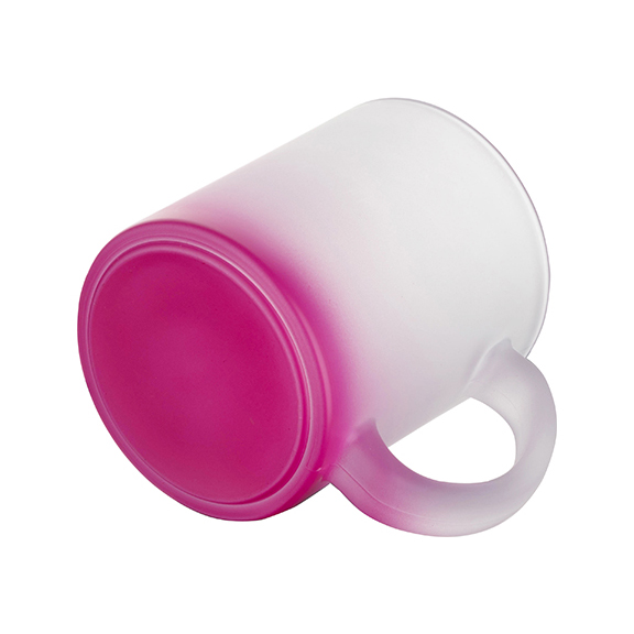 TAZA FROSTED PURPURA DEGRADADO 11ONZ SUBLIMACION