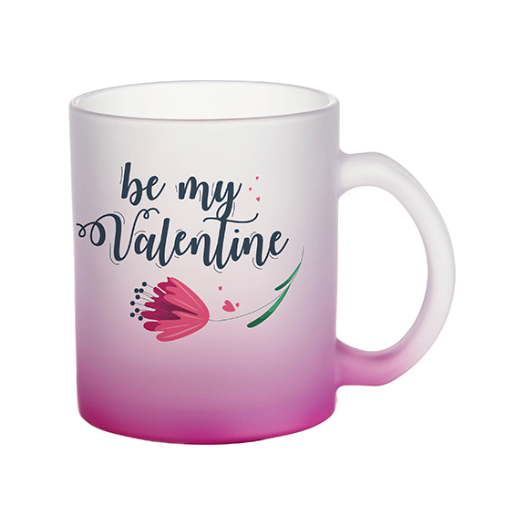 TAZA FROSTED PURPURA DEGRADADO 11ONZ SUBLIMACION