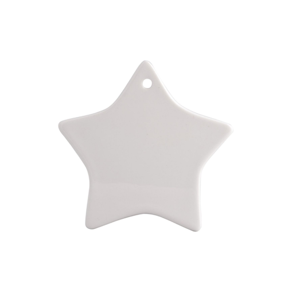 ADORNO NAVIDEÑO EN FORMA DE ESTRELLA PARA SUBLIMACION