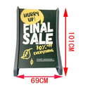 Display Plastico Doble Cara - Negro 60cm x 90cm