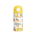 Termos Blanco con Tapa Amarilla y Sorbete - 12oz/360mL (C-25)