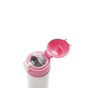 Termos Blanco con Tapa Rosada y Sorbete - 12oz/360mL (C-25)