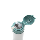 Termos Blanco con Tapa Verde y Sorbete - 12oz/360mL (C-25)