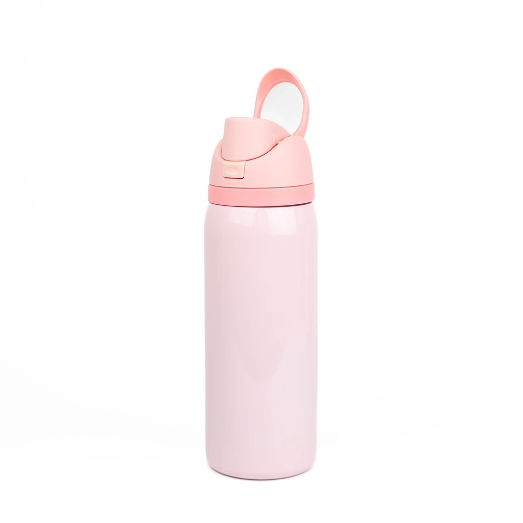 Vasos Deportivo (Rosado) 32onz/960mL - Acero Inoxidable con Sorbete y Tapa (C-30)