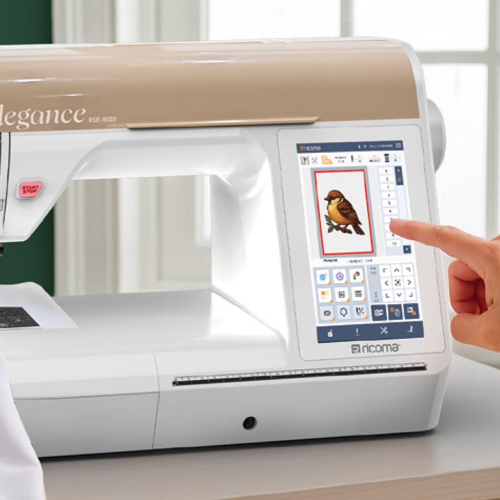 Maquina de Coser y Bordar - Ricoma Elegance / Pantalla 7"