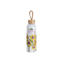 Botella Sublimacion Aluminio Blanca con Tapa de Bambu - 22oz/650ml