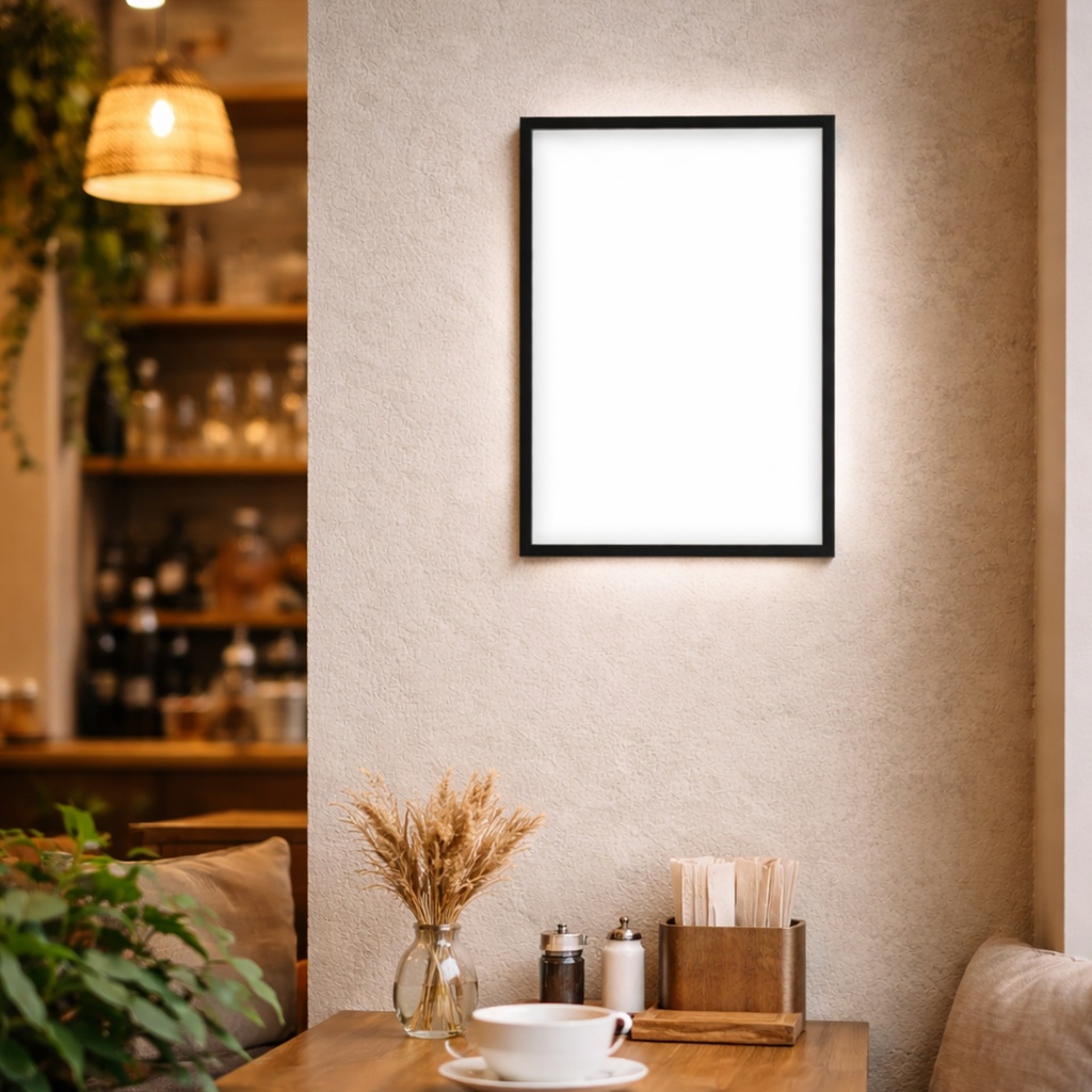 Display con Luces LED (Snap Frame) - A4 / 210 X  297mm / 8.27" X 11.69"