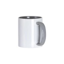 Tazas Blancas Interior y Asa Gris 11oz (C-48)