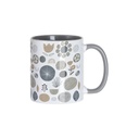 Tazas Blancas Interior y Asa Gris 11oz (C-48)