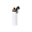 Botella Sublimacion Aluminio Blanca con Tapa Amarilla - 28oz/850mL