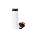 Botella Sublimacion Aluminio Blanca con Tapa Amarilla - 28oz/850mL