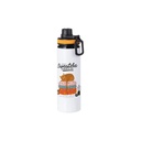 Botella Sublimacion Aluminio Blanca con Tapa Amarilla - 28oz/850mL