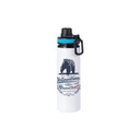 Botella Sublimacion Aluminio Blanca con Tapa Azul - 28oz/850mL