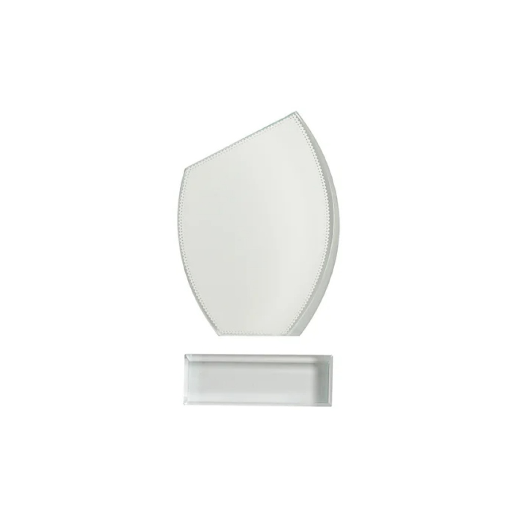 Placa de Reconocimiento Cristal (Bisel Simple) Sublimacion (C-12)