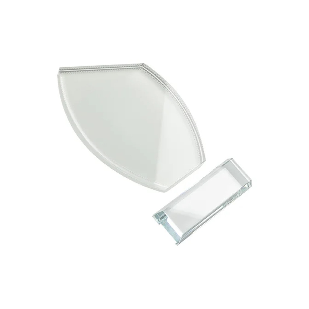 Placa de Reconocimiento Cristal (Bisel Simple) Sublimacion (C-12)
