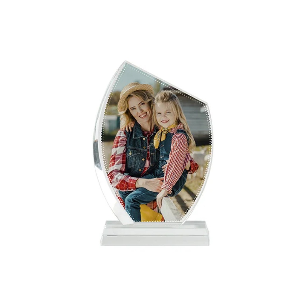 Placa de Reconocimiento Cristal (Bisel Simple) Sublimacion (C-12)