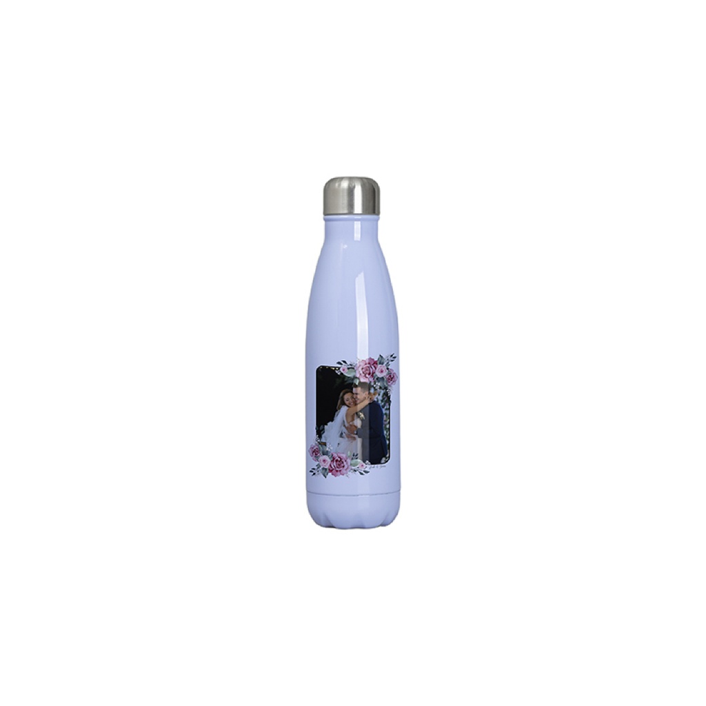 Botella de Acero Inoxidable para Sublimacion Azul Claro 17oz/500mL