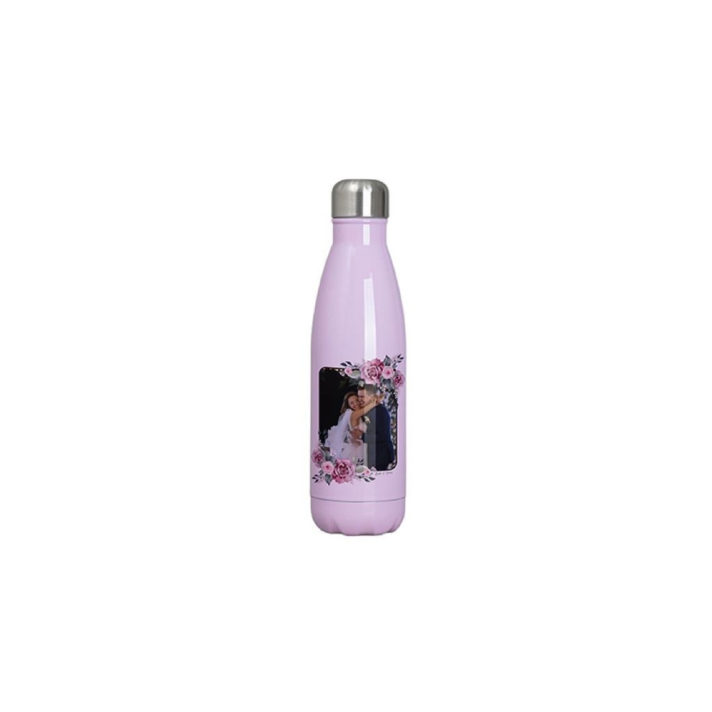 Botella de Acero Inoxidable para Sublimacion Rosado 17oz/500mL
