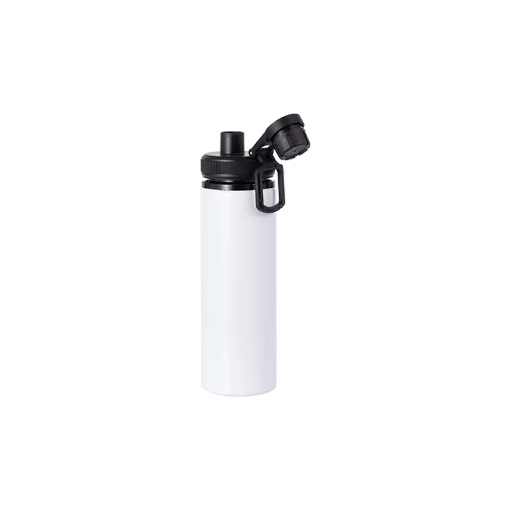 Botella Sublimacion Aluminio Blanca con Tapa Negra - 28oz/850ml