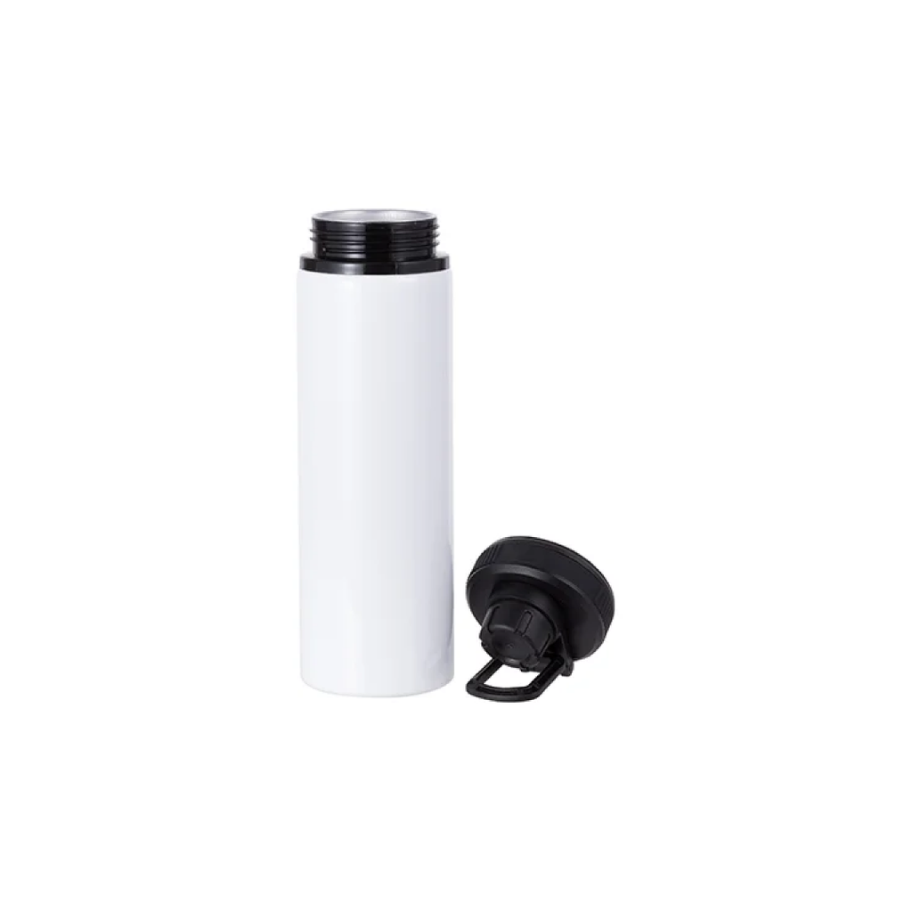 Botella Sublimacion Aluminio Blanca con Tapa Negra - 28oz/850ml