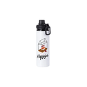 Botella Sublimacion Aluminio Blanca con Tapa Negra - 28oz/850ml