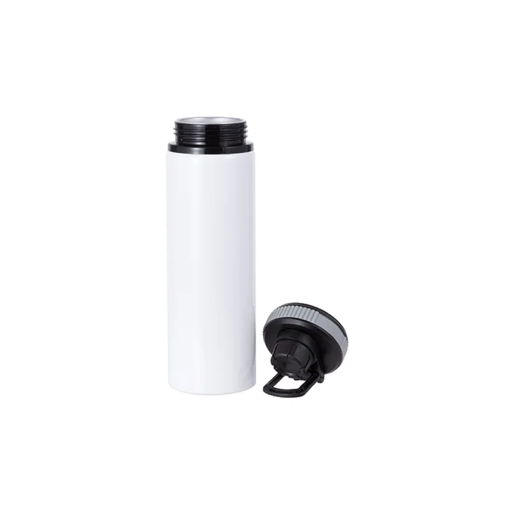 Botella Sublimacion Aluminio Blanca con Tapa Gris - 28oz/850ml