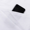 Delantal Blanco para Sublimacion de Canvas y Bolsillo - 75cm x 60cm