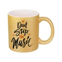 Taza Glitter Gold 11onz 330ml Para Sublimacion
