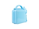 Lonchera Plastica Azul Claro con Termo mas Metal para Sublimacion