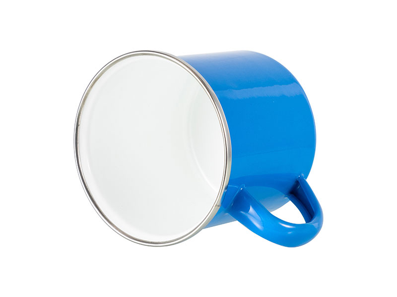 Tazas Esmaltada Color Azul claro 12oz Sublimacion(cja 48)