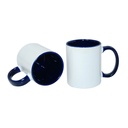 TAZAS BLANCAS INTERIOR Y ASA AZUL 11 ONZ  (CJA 48)