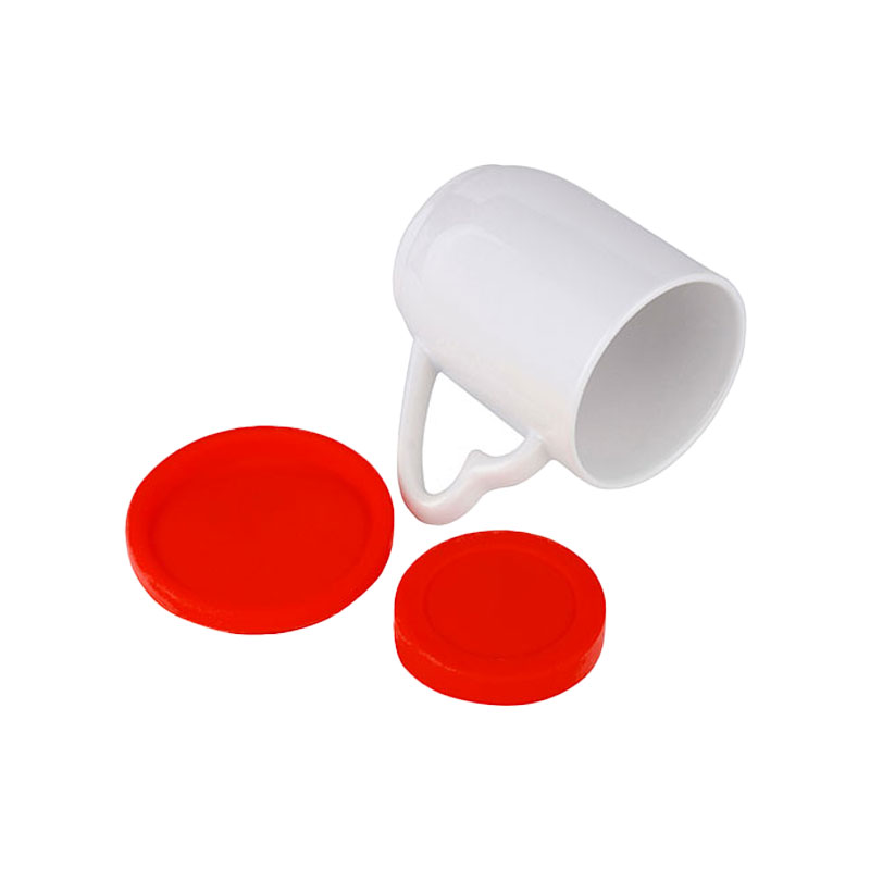 TAZAS 12ONZ/360ML CON TAPA Y BASE DE SILICON RED  SUBLIMACION