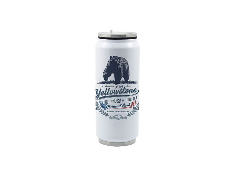 LATA DE COLA WHITE  EN ACERO INOXIDABLE SUBLIMACION 17 ONZ (C-60)