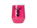 VASO  FUCSIA ACERO INOXIDABLE DOBLE CAPA  11onz SUBLIMACION