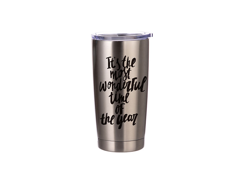 VASO SILVER DE ACERO INOXIDABLE PARA SUBLIMACION  20ONZ