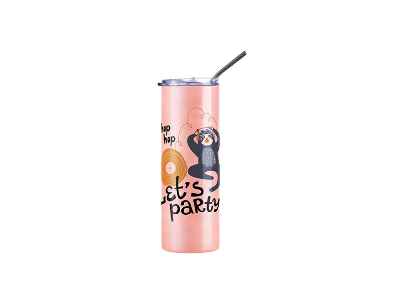 Vaso Cambio de Color al Calor (Amarillo a Naranja) 20oz/600ml Tapa y Sorbete