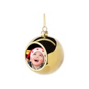 BOLAS NAVIDEñAS PARA SUBLIMACION 8CM DORADO