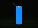 Vaso luminosos (Blanco a Azul) 20oz/600ml Tapa y Sorbete