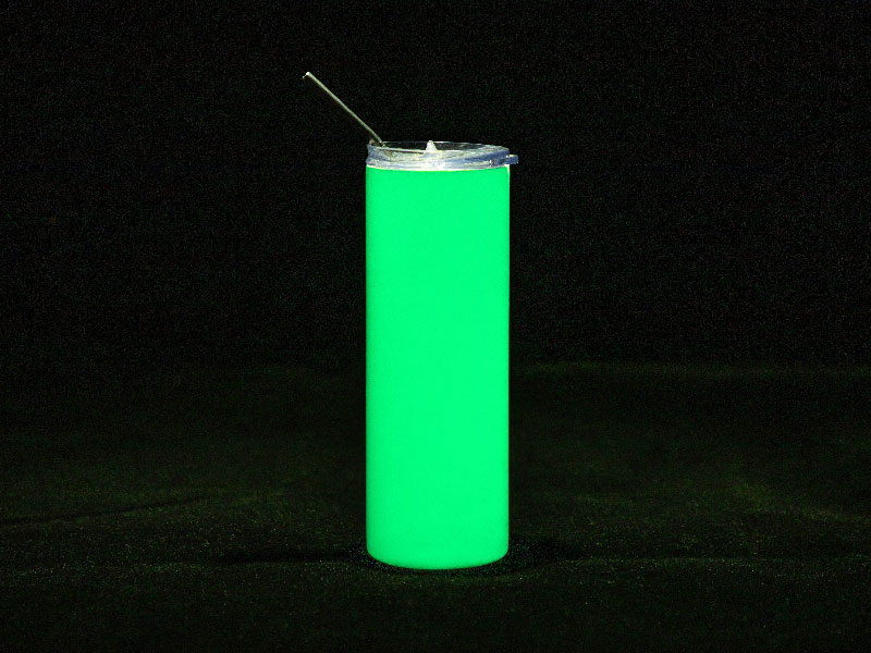 Vaso luminosos (Blanco a verde) 20oz/600ml  Tapa y Sorbete