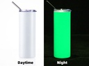 Vaso luminosos (Blanco a verde) 20oz/600ml  Tapa y Sorbete