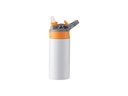 TERMOS ACERO BLANCO CON TAPA AMARILLA/GRIS 12onz (C-25)